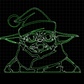 Baby Yoda with Santa Hat! DXF FILE ONLY